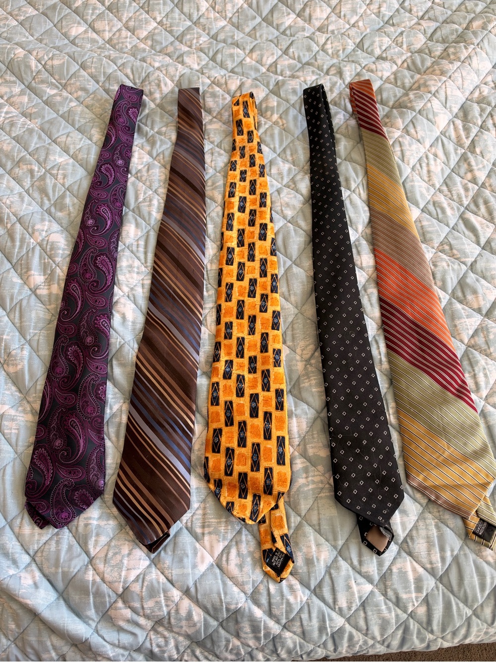 Men’s Mixed Designer Tie Bundle – 5 Styles